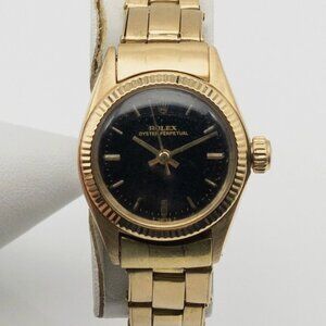 ROLEX OYSTER President 18k Yellow Gold Ladies Watch SERVICED